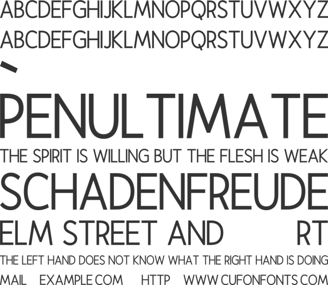 Snowdrop font preview