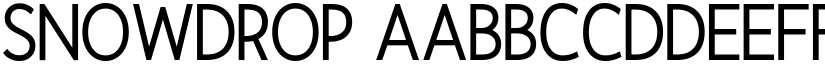 Snowdrop font