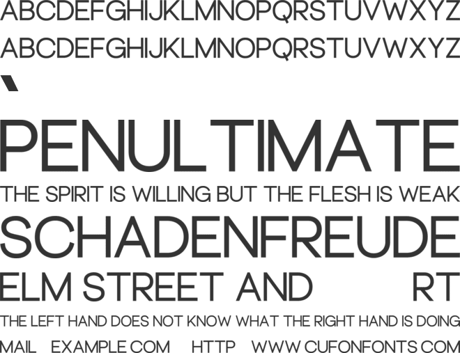 Cerignola font preview