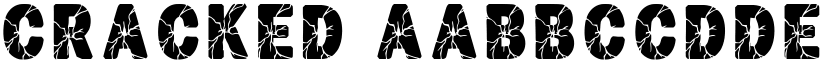 Cracked font