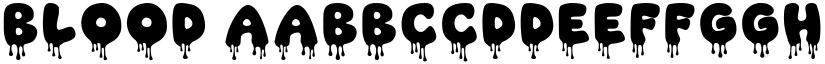 Blood font