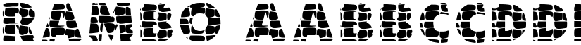Rambo font