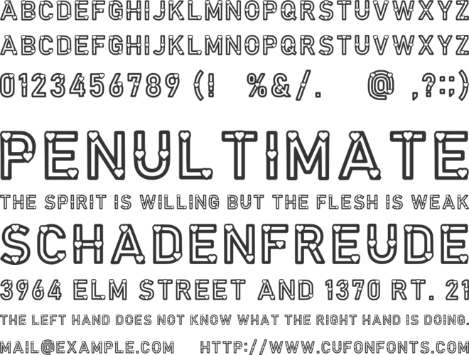 Love Of My Life font preview