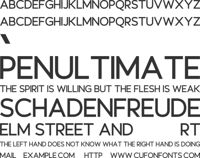 Querencia font preview
