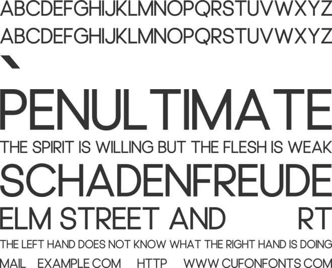 Poetical font preview