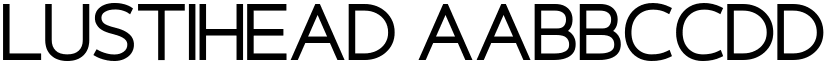 Lustihead font