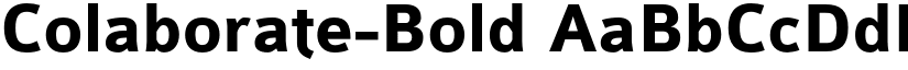 Colaborate-Bold font