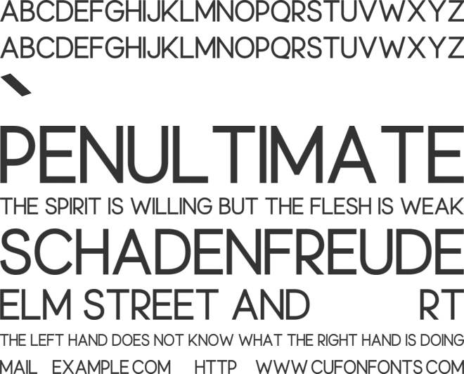 Truncheon font preview