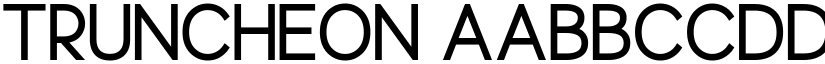 Truncheon font