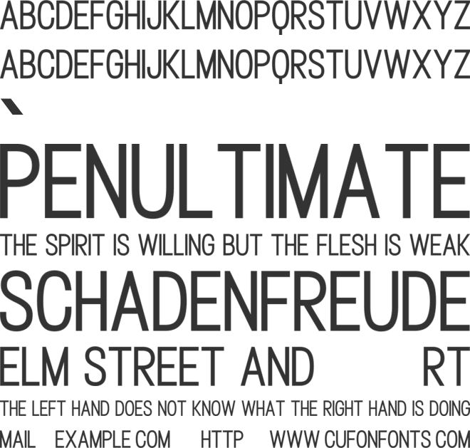 Bannock font preview