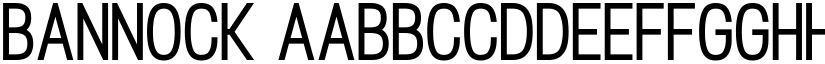 Bannock font