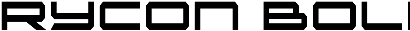 Rycon Bold Condensed font