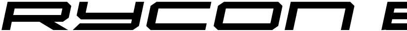 Rycon Bold Expanded Semi-Ital font
