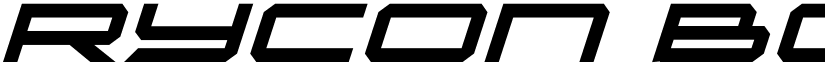 Rycon Bold Italic font