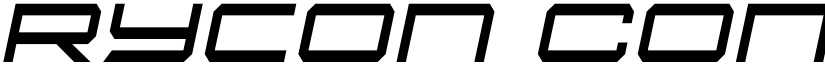 Rycon Condensed Semi-Italic font