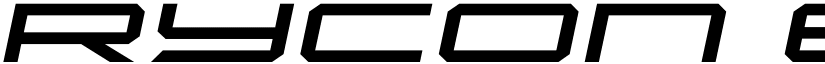 Rycon Expanded Semi-Italic font