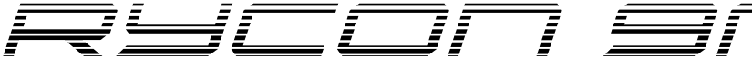 Rycon Gradient Italic font