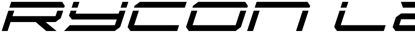 Rycon Laser Italic font