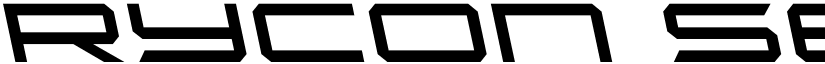 Rycon Semi-Leftalic font