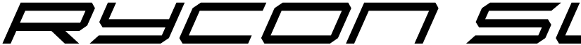 Rycon Super-Italic font