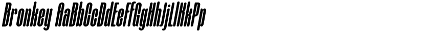 Bronkey font