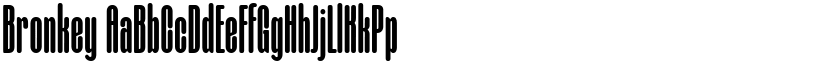 Bronkey font