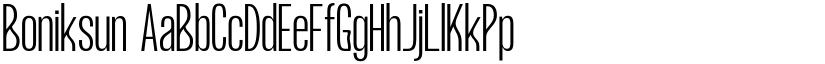 Boniksun font