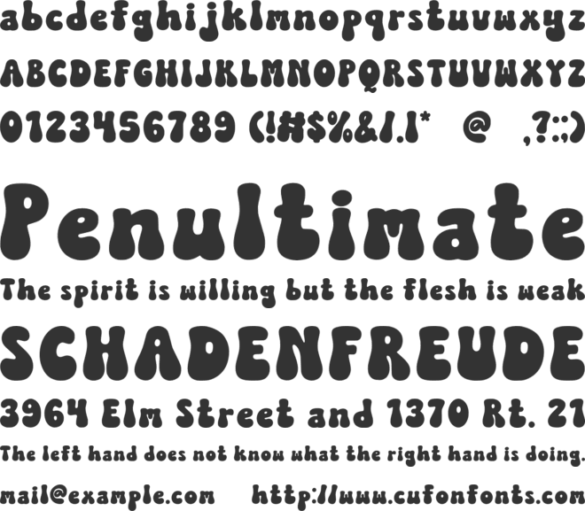 Cute Easter font preview