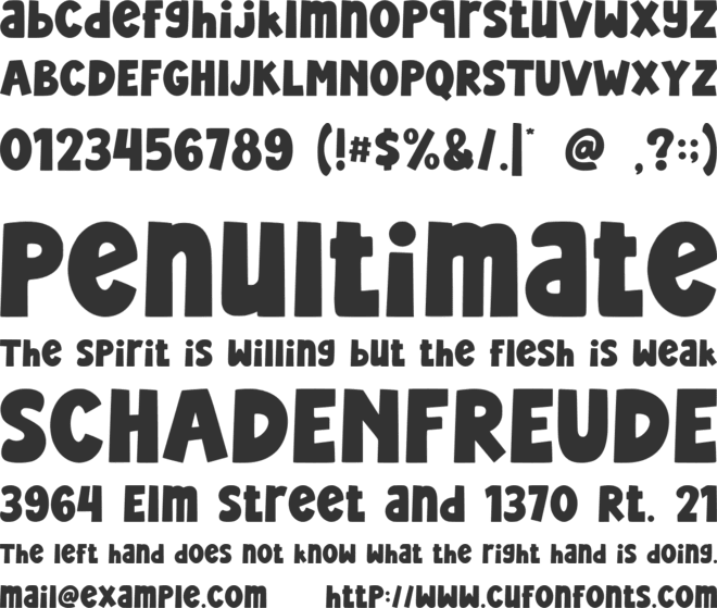 Carol Cheers font preview