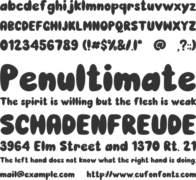 Magical Playful font preview