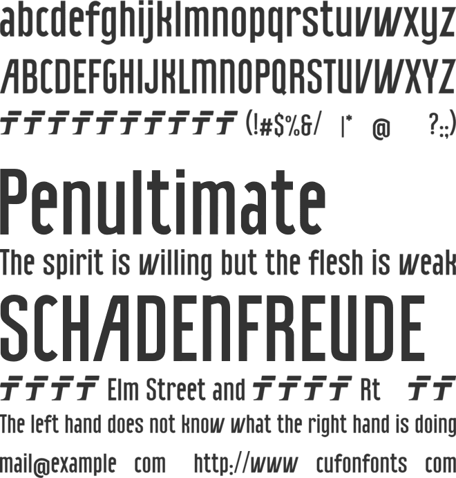 FT ParisSleek font preview