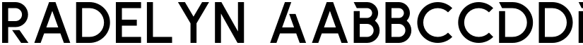 Radelyn font