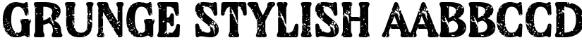 Grunge Stylish font