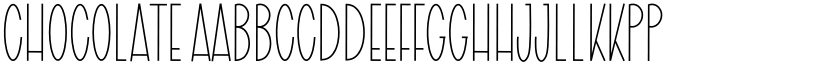 Chocolate font