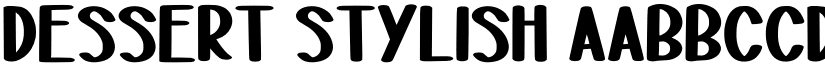 Dessert stylish font