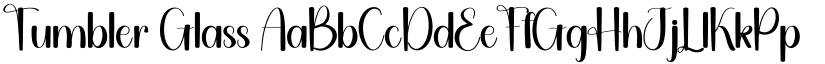 Tumbler Glass font