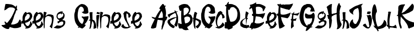 Zeeng Chinese font