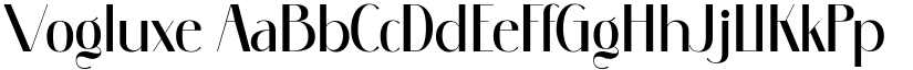Vogluxe font