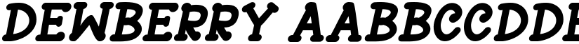 Dewberry font