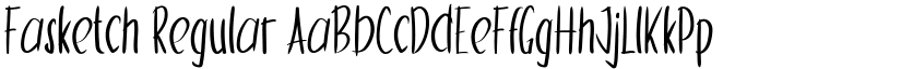Fasketch Regular font