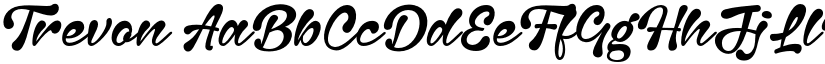 Trevon font