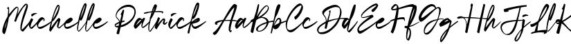 Michelle Patrick font