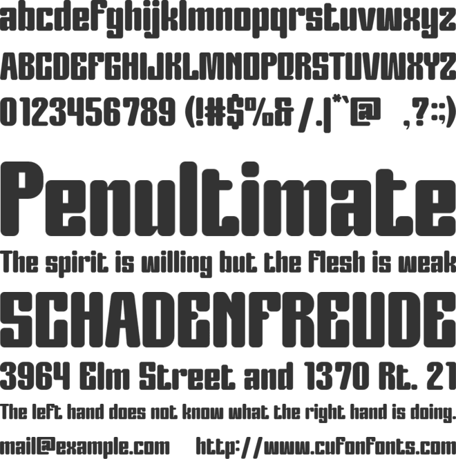 MERILONA font preview