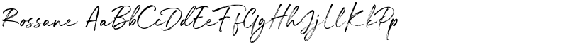 Rossane font
