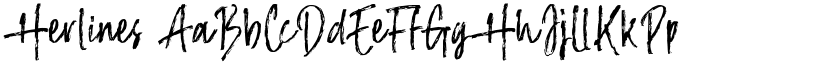 Herlines font