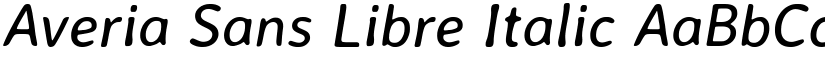Averia Sans Libre Italic font