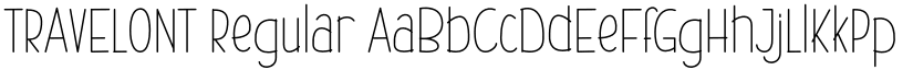 TRAVELONT Regular font
