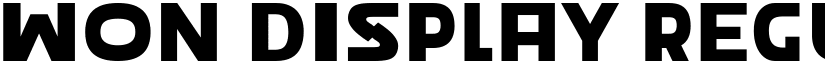 Won Display Regular font