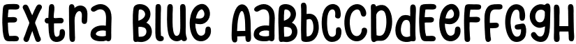 Extra Blue font