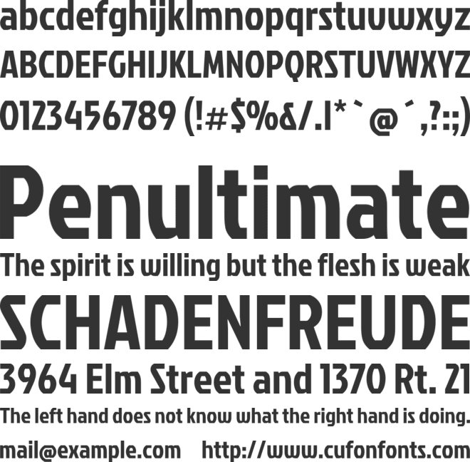 Jockey One font preview